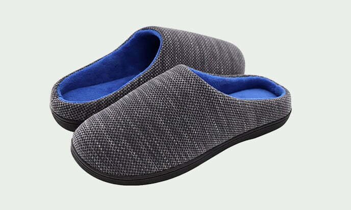 RockDove Birdseye Knit Memory Foam Slipper