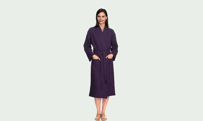 TowelSelections Women's Robe, Kimono Waffle Spa Bathrobe