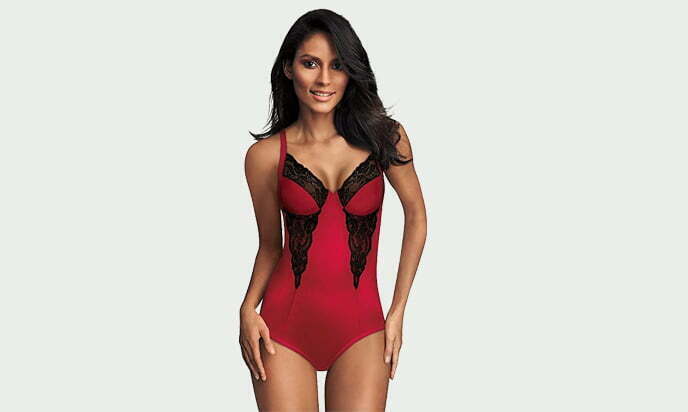 Maidenform Women’s Flexees Shapewear Body Briefer with Lace