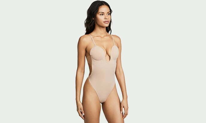 Fashion Forms Women's U Plunge Backless Strapless Bodysuit