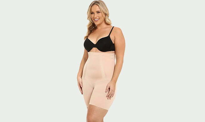SPANX Women's Plus Size Oncore High-Waisted Tummy Control Mid-Thigh Short